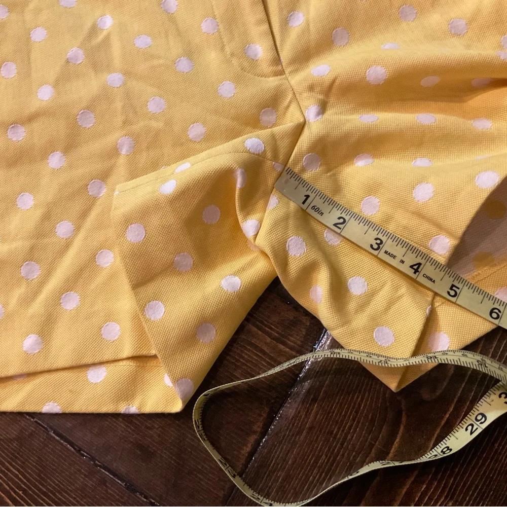 Yellow Polka Dot Women's Shorts - Picture 5 of 6